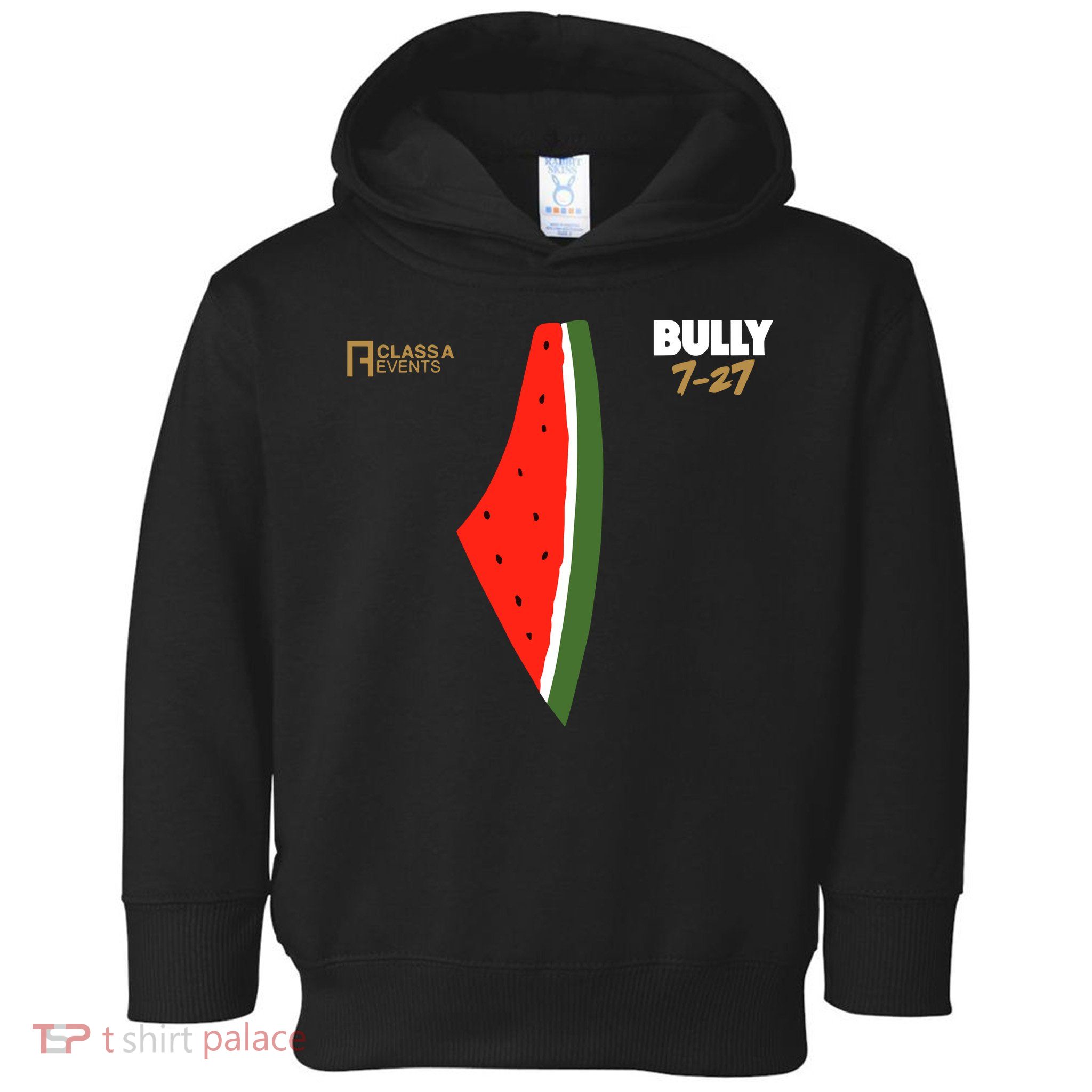 Bully 727 Palestine Watermelon Toddler Hoodie
