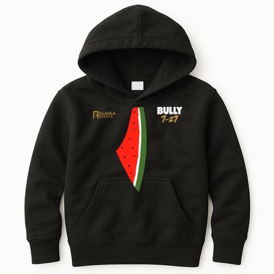 Bully 727 Palestine Watermelon Kids Hoodie