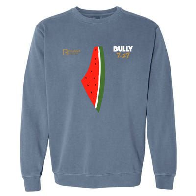 Bully 727 Palestine Watermelon Garment-Dyed Sweatshirt