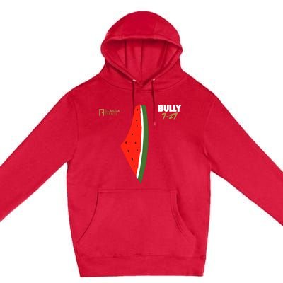 Bully 727 Palestine Watermelon Premium Pullover Hoodie