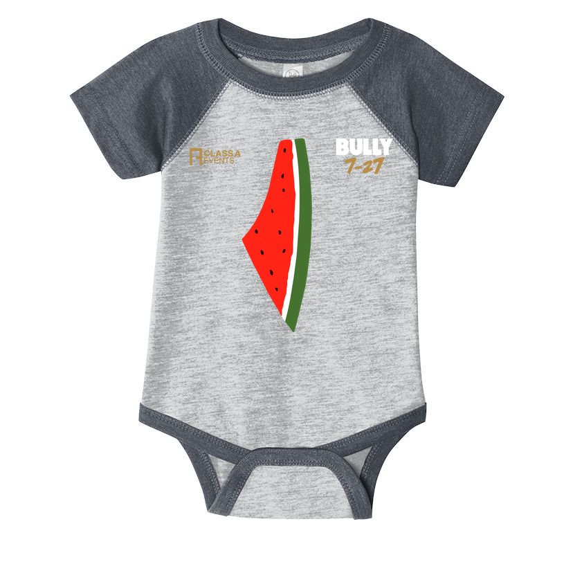 Bully 727 Palestine Watermelon Infant Baby Jersey Bodysuit