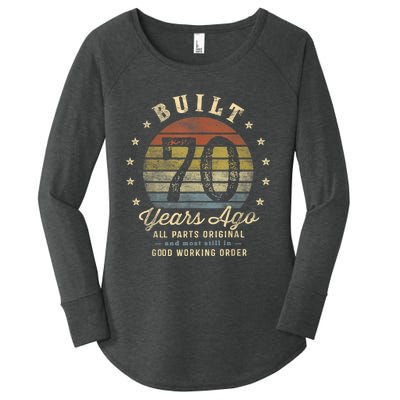 Built 70 Years Ago - All Parts Original Gifts 70th Birthday Women's Perfect Tri Tunic Long Sleeve Shirt