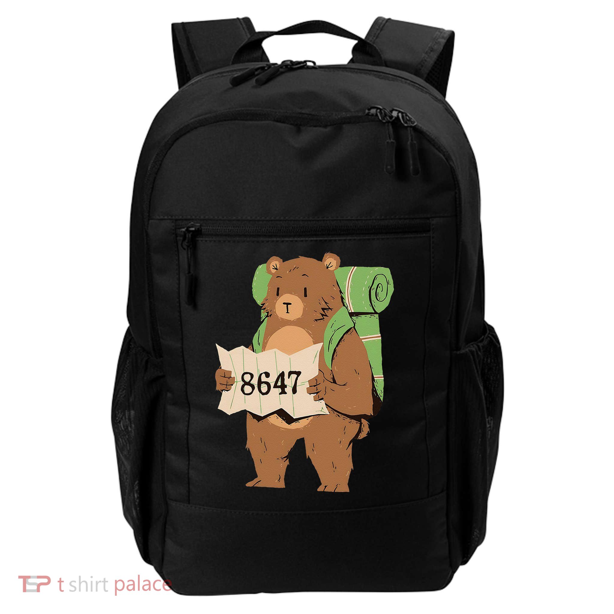 Bear 86 47 Resist Subtle Anti Trump 8647 Save National Parks Daily Commute Backpack