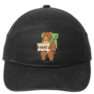 Bear 86 47 Resist Subtle Anti Trump 8647 Save National Parks 7-Panel Snapback Hat