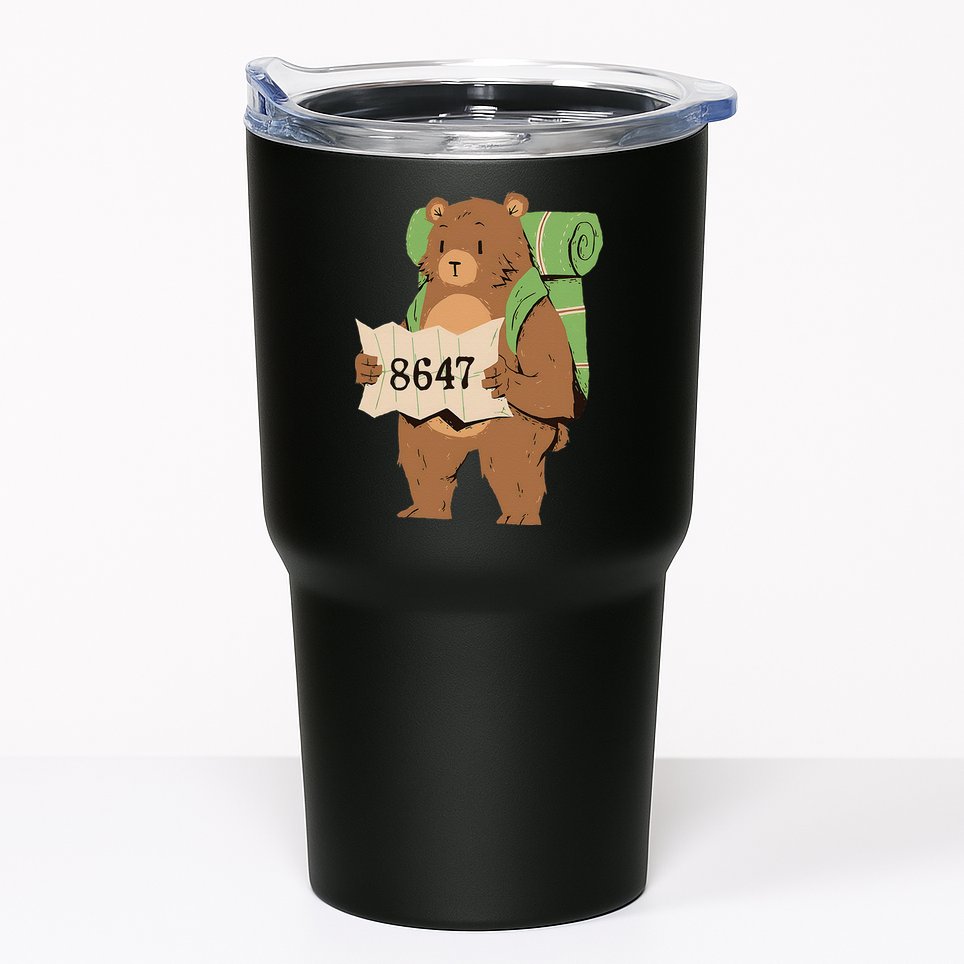 Bear 86 47 Resist Subtle Anti Trump 8647 Save National Parks Tumbler