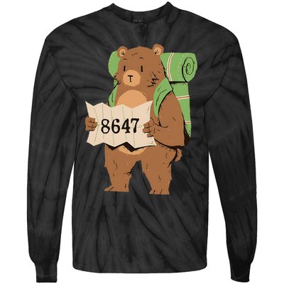 Bear 86 47 Resist Subtle Anti Trump 8647 Save National Parks Tie-Dye Long Sleeve Shirt