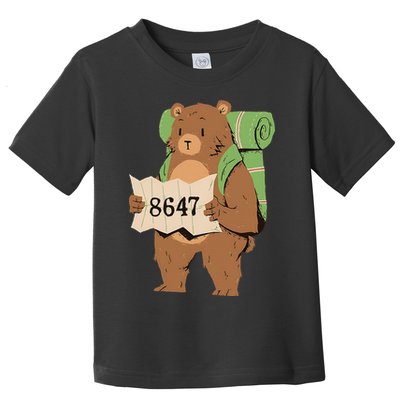 Bear 86 47 Resist Subtle Anti Trump 8647 Save National Parks Toddler T-Shirt
