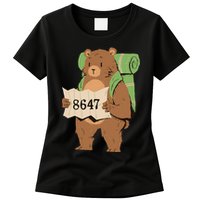 Bear 86 47 Resist Subtle Anti Trump 8647 Save National Parks Womens T-Shirt