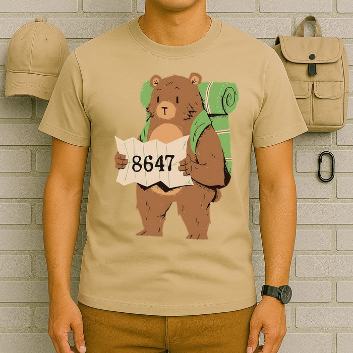 Bear 86 47 Resist Subtle Anti Trump 8647 Save National Parks T-Shirt