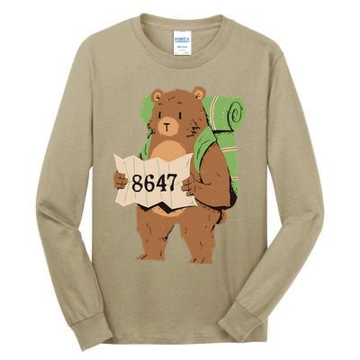 Bear 86 47 Resist Subtle Anti Trump 8647 Save National Parks Tall Long Sleeve T-Shirt