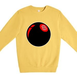 BILLIARDS(snooker) 8 Ball Billiards Dad Gift For Father’s Day Premium Crewneck Sweatshirt