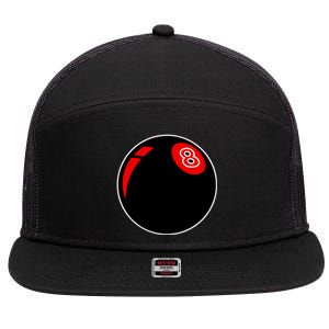 BILLIARDS(snooker) 8 Ball Billiards Dad Gift For Father’s Day 7 Panel Mesh Trucker Snapback Hat