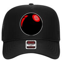 BILLIARDS(snooker) 8 Ball Billiards Dad Gift For Father’s Day High Crown Mesh Back Trucker Hat