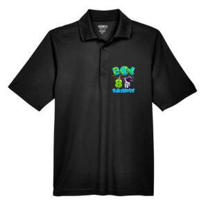 Boy 8th Birthday Birthday Astronaut Boy 8 Years Old Men's Origin Performance Pique Polo