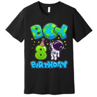 Boy 8th Birthday Birthday Astronaut Boy 8 Years Old Premium T-Shirt