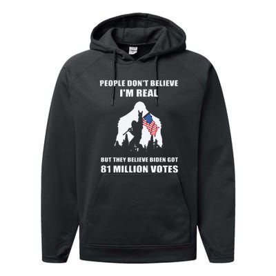 Bigfoot 81 Million Votes Anti Biden Performance Fleece Hoodie