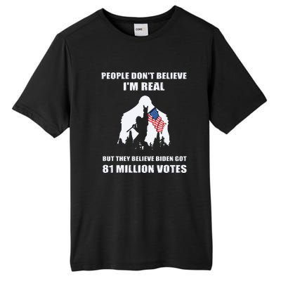 Bigfoot 81 Million Votes Anti Biden Tall Fusion ChromaSoft Performance T-Shirt