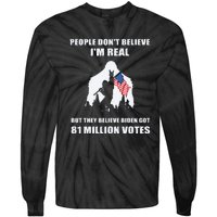 Bigfoot 81 Million Votes Anti Biden Tie-Dye Long Sleeve Shirt