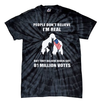 Bigfoot 81 Million Votes Anti Biden Tie-Dye T-Shirt