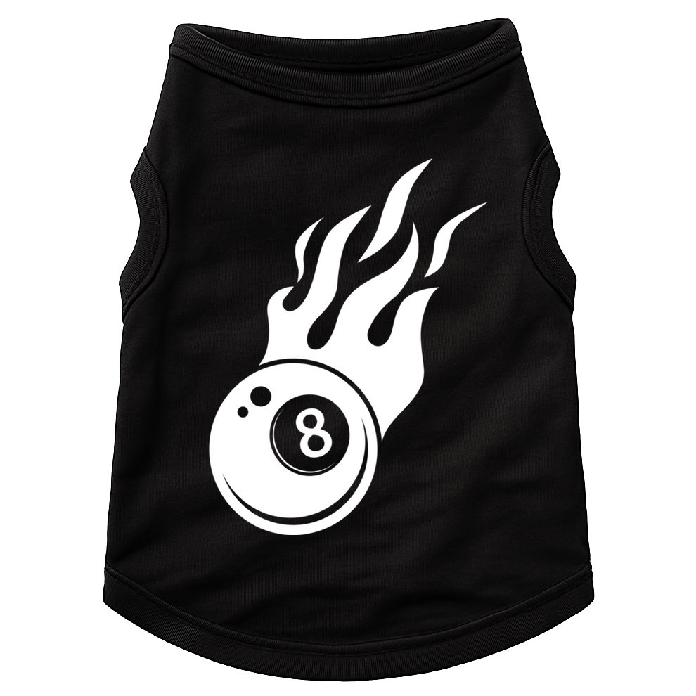 Billiard 8ball Pool Billiard Flame Billiard Ball Flame Funny Gift Doggie Tank