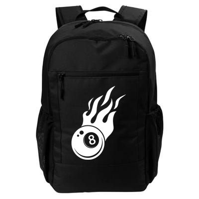 Billiard 8ball Pool Billiard Flame Billiard Ball Flame Funny Gift Backpack
