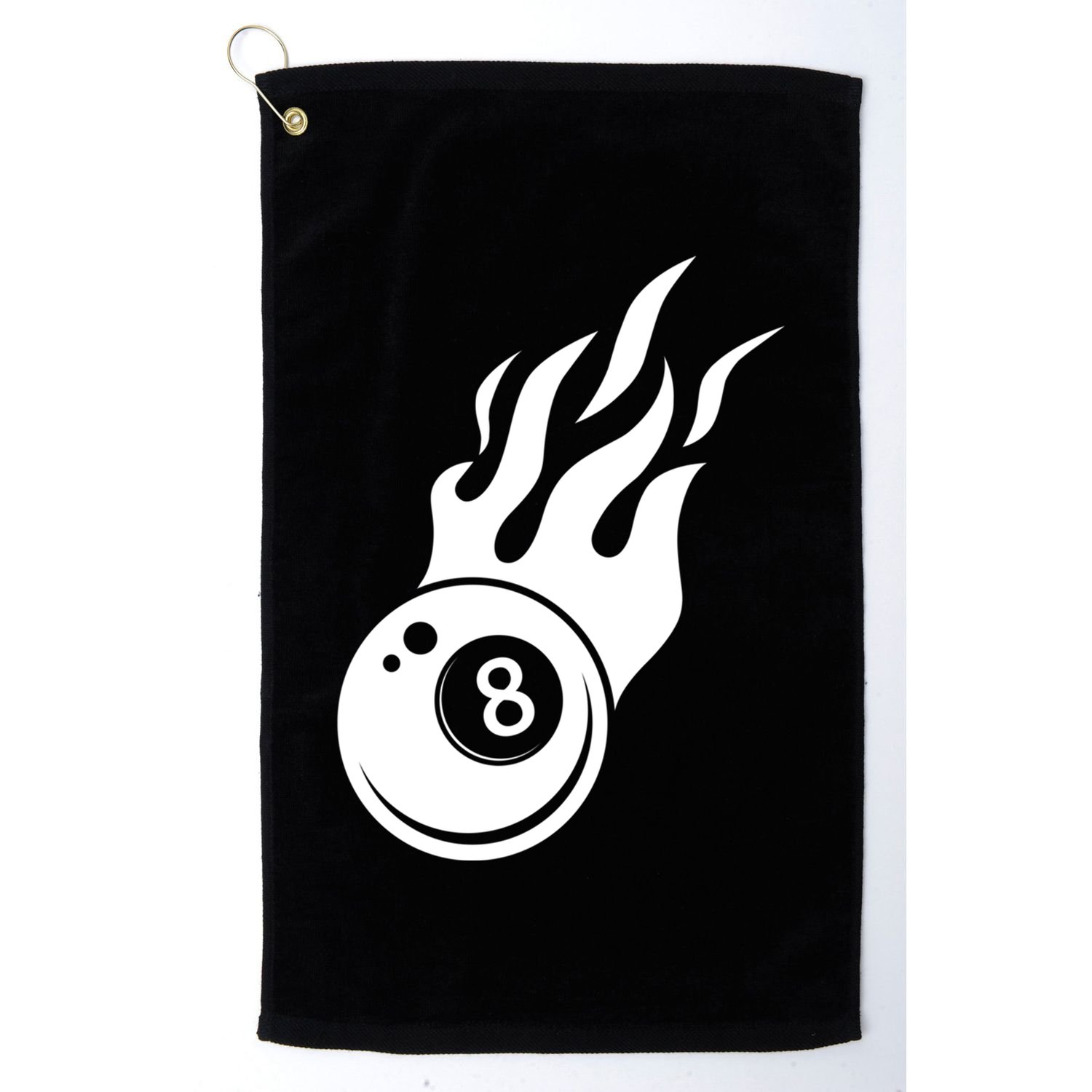 Billiard 8ball Pool Billiard Flame Billiard Ball Flame Funny Gift Golf Towel