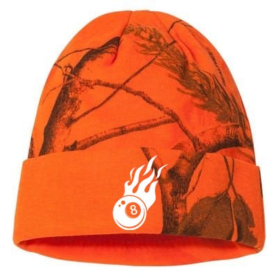 Billiard 8ball Pool Billiard Flame Billiard Ball Flame Funny Gift Kati Licensed 12" Camo Beanie