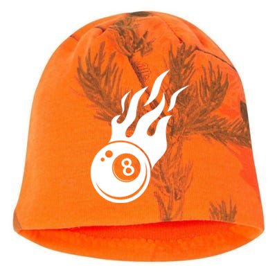 Billiard 8ball Pool Billiard Flame Billiard Ball Flame Funny Gift Kati - Camo Knit Beanie