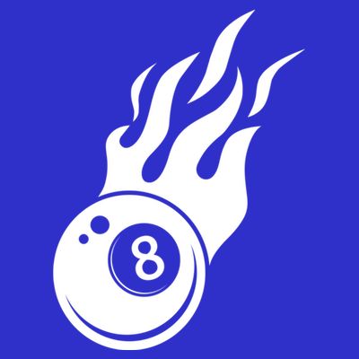 Billiard 8ball Pool Billiard Flame Billiard Ball Flame Funny Gift T-Shirt