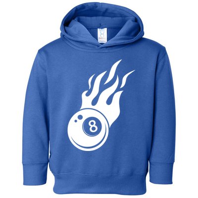 Billiard 8ball Pool Billiard Flame Billiard Ball Flame Funny Gift Toddler Hoodie