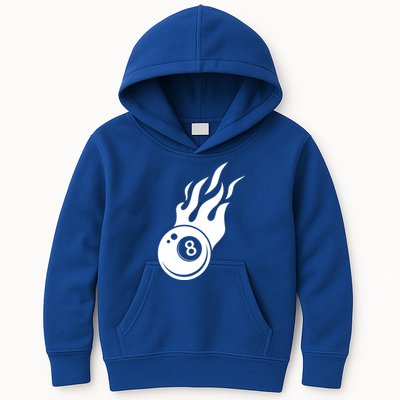 Billiard 8ball Pool Billiard Flame Billiard Ball Flame Funny Gift Kids Hoodie