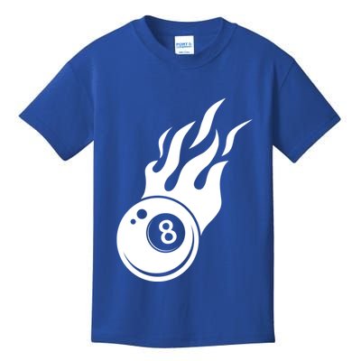 Billiard 8ball Pool Billiard Flame Billiard Ball Flame Funny Gift Kids T-Shirt
