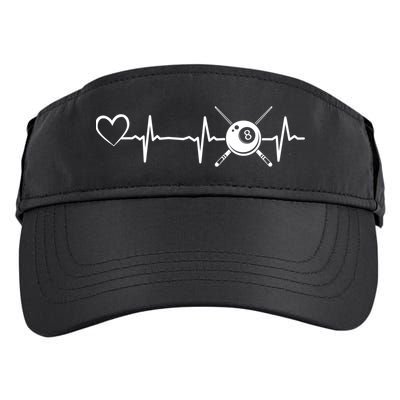 Billiards 8ball Pool Billiard Heartbeat Heart Billiard Gift Adult Drive Performance Visor