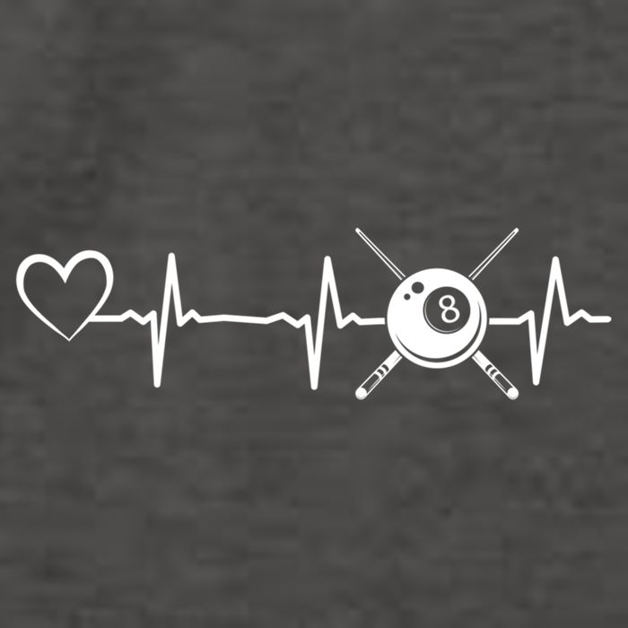 Billiards 8ball Pool Billiard Heartbeat Heart Billiard Gift Vector Backpack