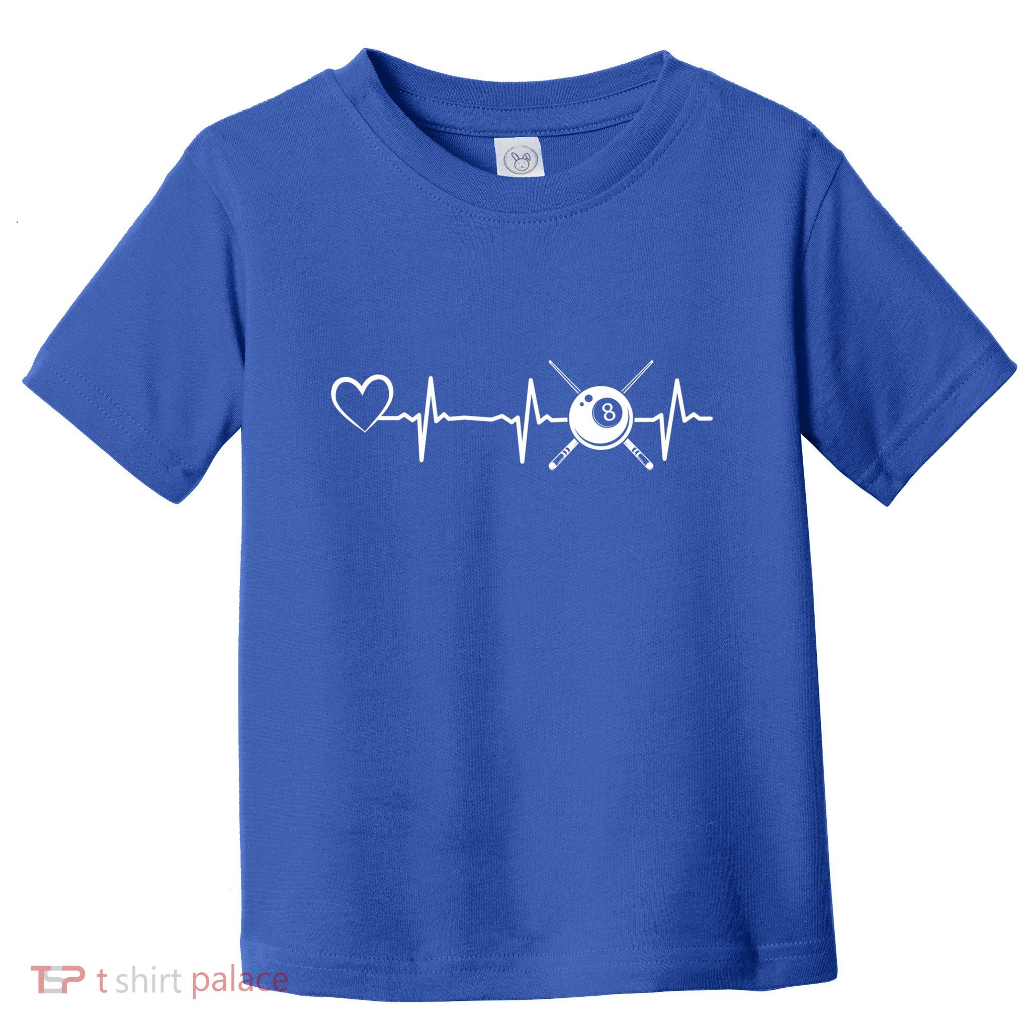 Billiards 8ball Pool Billiard Heartbeat Heart Billiard Gift Toddler T-Shirt