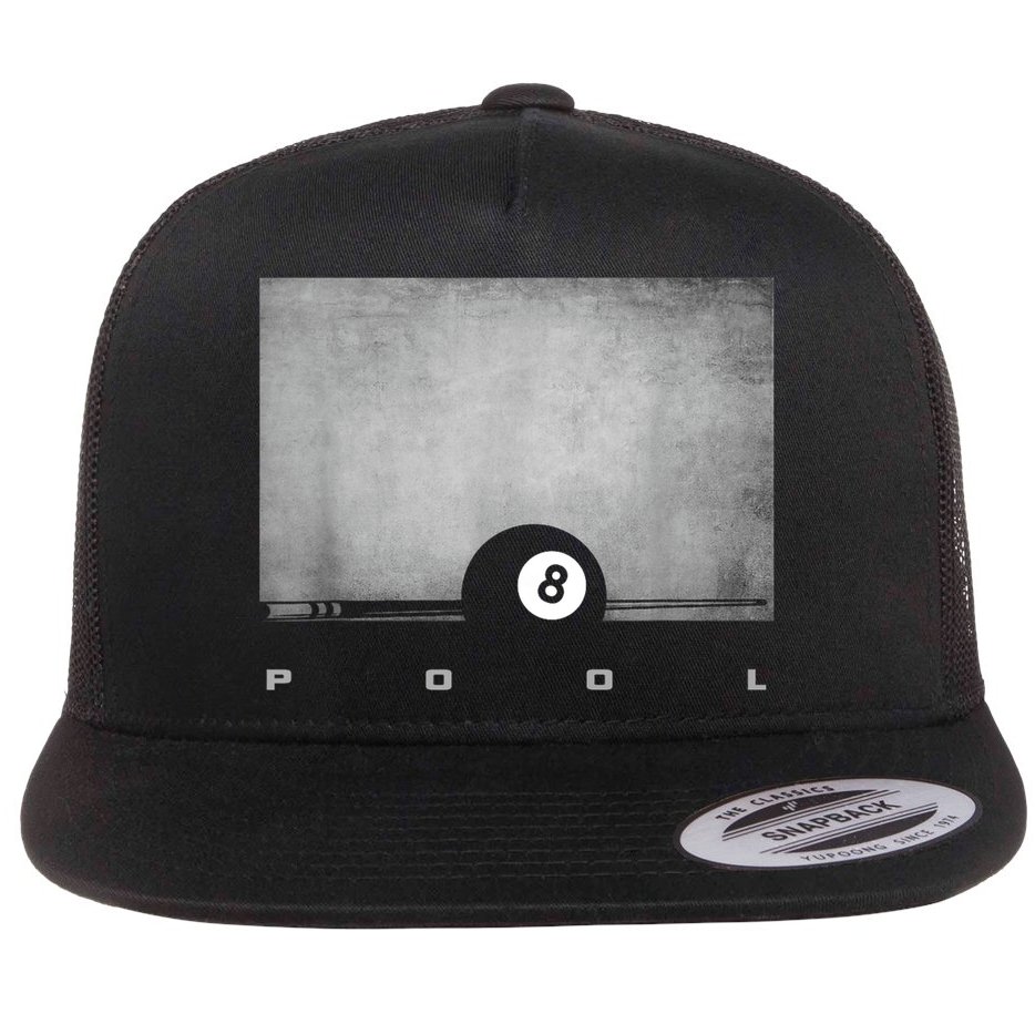Billiards 8 Pool Billiards Team Gift Ideas For Fan Flat Bill Trucker Hat