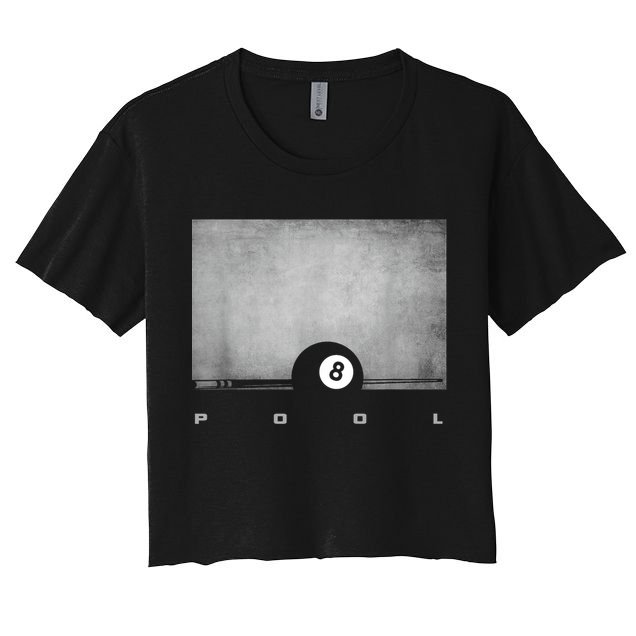 Billiards 8 Pool Billiards Team Gift Ideas For Fan Women's Crop Top Tee