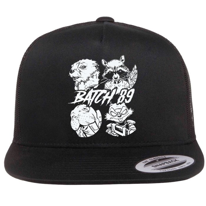 Batch 89 Rocket And Friends Flat Bill Trucker Hat