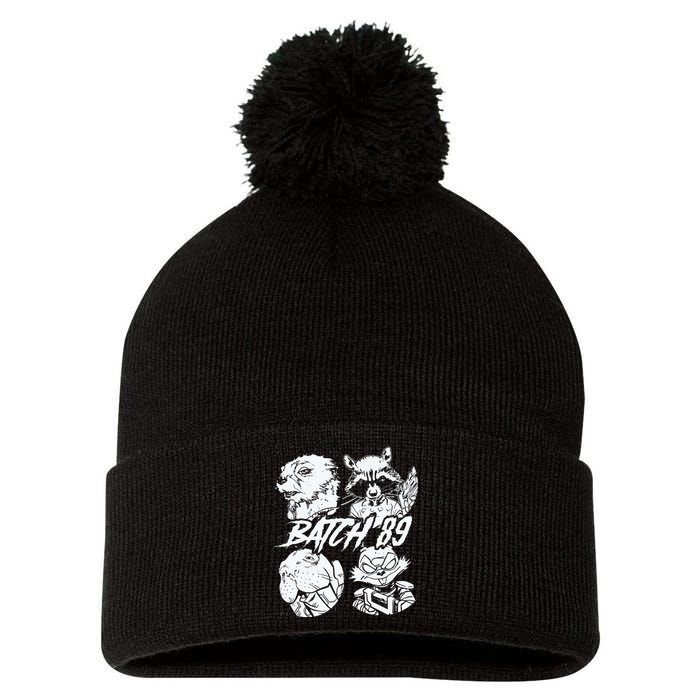 Batch 89 Rocket And Friends Pom Pom 12in Knit Beanie