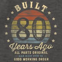 Built 80 Years Ago - All Parts Original Gifts 80th Birthday Vector Backpack