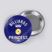 Billiards 9 Ball Princess Gift Button