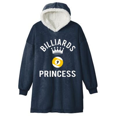 Billiards 9 Ball Princess Gift Hooded Wearable Blanket