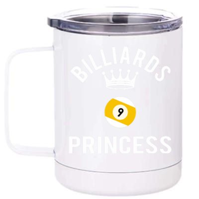 Billiards 9 Ball Princess Gift 12 oz Stainless Steel Tumbler Cup