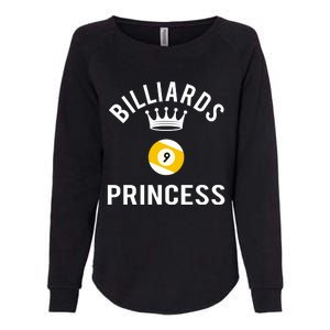 Billiards 9 Ball Princess Gift Womens California Wash Sweatshirt