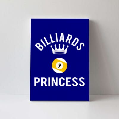 Billiards 9 Ball Princess Gift Canvas