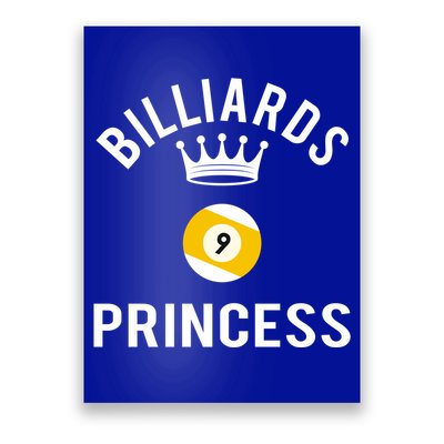 Billiards 9 Ball Princess Gift Poster