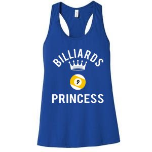 Billiards 9 Ball Princess Gift Women's Racerback Tank