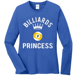 Billiards 9 Ball Princess Gift Ladies Long Sleeve Shirt