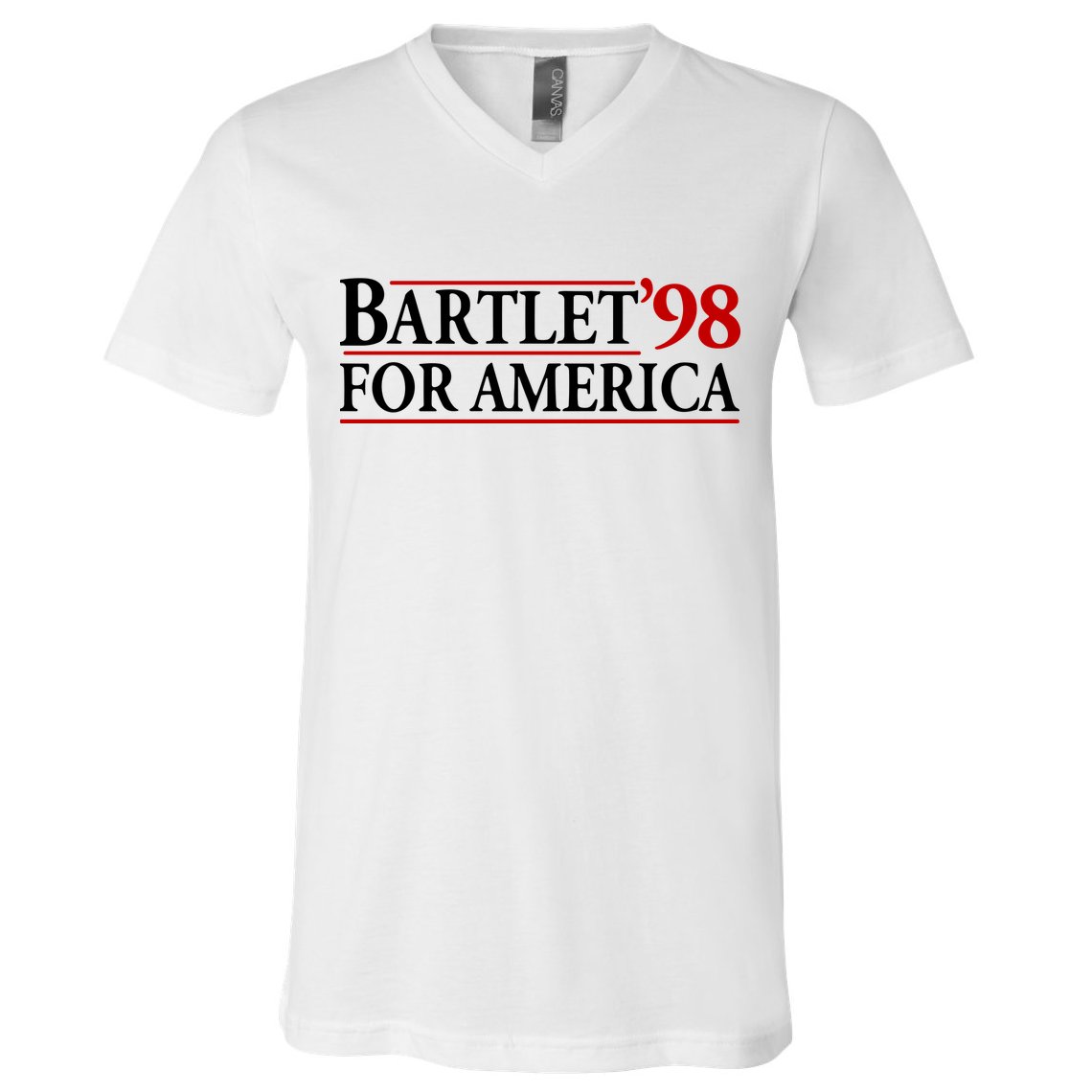 Bartlett’ 98 For America V-Neck T-Shirt