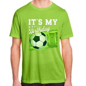 Birthday 9 Soccer Its My 9th Birthday Soccer Adult ChromaSoft Performance T-Shirt